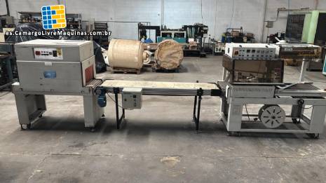 Selladora autom�tica en L con t�nel de retracci�n.