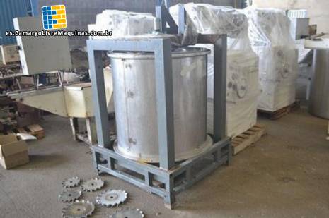 Tanque de acero inoxidable con disco de capota