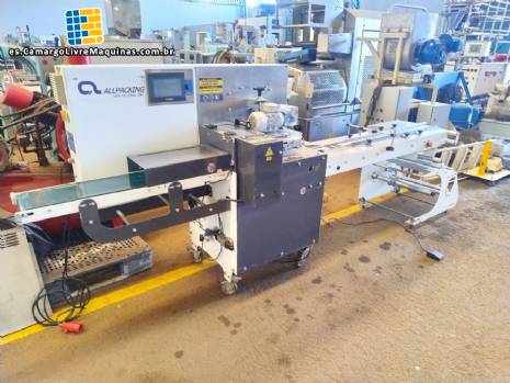 Mquina envasadora de flow pack invertido Allpacking de 25 a 30 paquetes por minuto