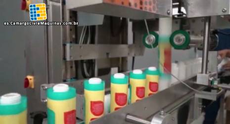 M�quina de etiquetado de manga Posimec