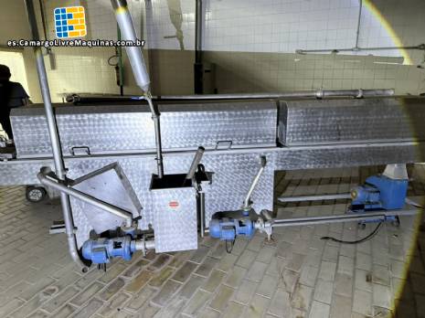 T�nel de enfriamiento para sistemas de llenado en caliente para productos llenados en caliente.