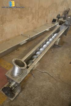 Tornillo transportador de acero inoxidable de 2 metros
