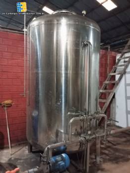 Filtro declarador de acero inoxidable Zegla de 15.000 litros