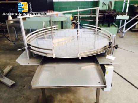 Mesa giratoria giratoria de acero inoxidable 1,20 m