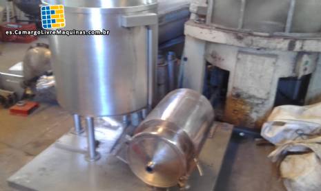 Mezclador en acero inoxidable con relleno de galleta tornillo y bomba de transferencia