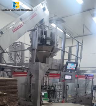 L�nea de envasado de aceite de oliva Maqinox en latas tipo bolsa