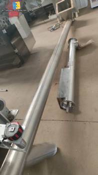 Transportador de tornillo inclinado de acero inoxidable