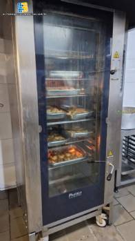Horno combinado Pr�tica de acero inoxidable, 20 bandejas.