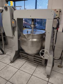 Recipiente mezclador basculante de acero inoxidable