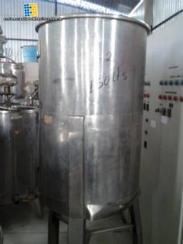 Tanque de acero inoxidable para 150 litros
