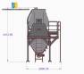 Mezclador horizontal de paletas internas de acero inoxidable LIBRASIS de 1000 litros