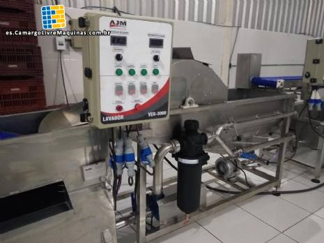 Lavadora industrial de hortalizas y hortalizas de hoja