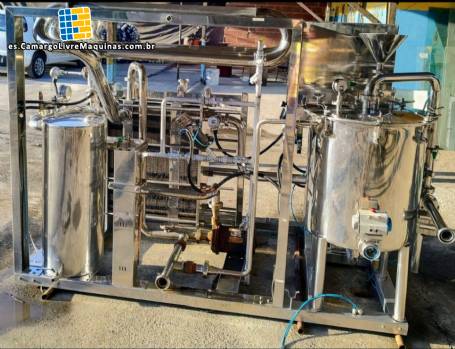 Pasteurizador flash para alimentos