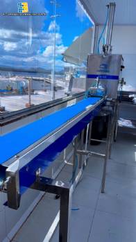 Extrusora monohusillo de acero inoxidable para galletas dulces con cortador autom�tico y cinta transportadora, Raffmaq