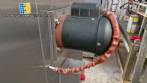 Horno turbo programable de acero inoxidable, alimentado por gas.