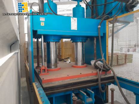 Prensa hidrulica para vulcanizacin de caucho MASTERMAC