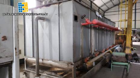 Condensador evaporativo para amonaco
