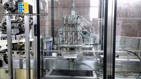 Llenado lineal con taponadora Dmom