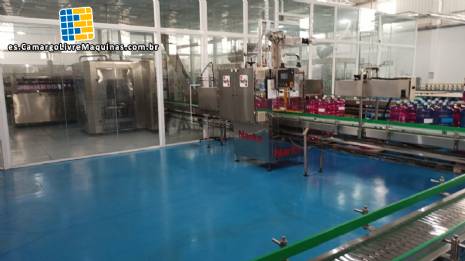 M�quina llenadora rotativa, lavadora-enjuagadora VMC, etiquetadoras de mangas con boquilla Narita, gal�n de 20 litros