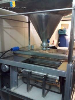 Molino de acero inoxidable con 2 rodillos para moler granos y otros productos