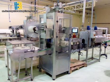 Aplicador de etiquetado de mangas con túnel de retracción OMNIMACK Aplicador de etiquetado de mangas con túnel de retracción OMNIMACK