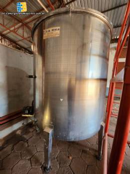 Tanque de ebullición calentador de acero inoxidable Zegla 5.000 litros Tanque de ebullición calentador de acero inoxidable Zegla 5.000 litros